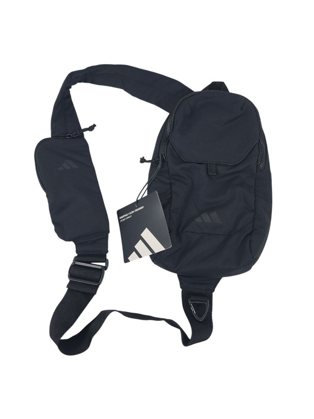 Adidas Essentials 3 Sling Crossbody Bag Black OSFA Durable Lightweight Lifetime
